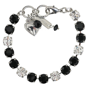 Mariana "Checkmate" Rhodium Plated Must-Have Everyday Crystal Tennis Bracelet, 4252 280-1ro