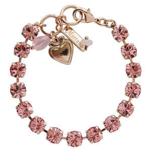 Mariana "Flamingo" Rose Gold Plated Must-Have Everyday Crystal Tennis Bracelet, 4252 223223rg
