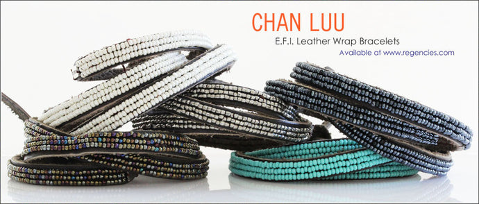 NEW! Chan Luu EFI Seed Beaded Triple Wrap Leather Bracelets