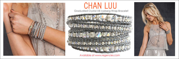 Featured Product: Chan Luu Graduated Crystal AB Iceberg Leather Wrap Bracelet