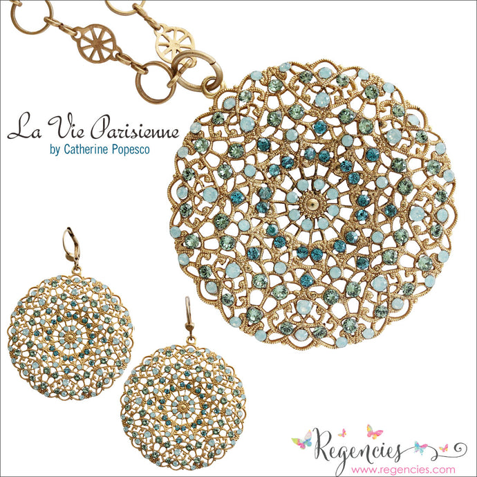 Featured Product: Catherine Popesco Filigree Large Lace Medallion Earrings