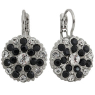 Mariana "Checkmate" Rhodium Plated Guardian Angel Crystal Earrings, 1029 280-1ro