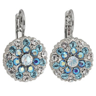 Mariana "Italian Ice" Rhodium Plated Guardian Angel Crystal Earrings, 1029 141ro