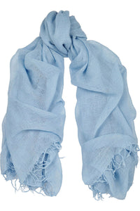 Chan Luu Cashmere and Silk Scarf Wrap - Cashmere Blue BRH-SC-140