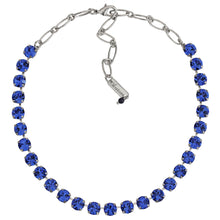 Mariana "Royal Blue" Rhodium Plated Must-Have Everyday Crystal Necklace, 3252 206206ro