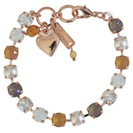 Mariana "Butter Pecan" Rose Gold Plated Must-Have Everyday Crystal Tennis Bracelet, 4252 1153rg