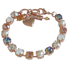 Mariana "Butter Pecan" Rose Gold Plated Must-Have Everyday Crystal Tennis Bracelet, 4252 1153rg