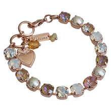 Mariana "Butter Pecan" Rose Gold Plated Must-Have Everyday Crystal Tennis Bracelet, 4252 1153rg