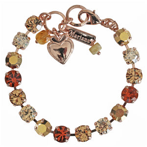 Mariana "Caramel" Rose Gold Plated Must-Have Everyday Crystal Tennis Bracelet, 4252 137rg
