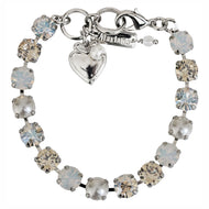 Mariana "Champagne and Caviar" Rhodium Plated Must-Have Everyday Crystal Tennis Bracelet, 4252 3911ro