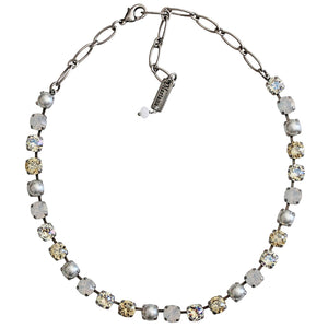 Mariana "Champagne and Caviar" Silver Plated Must-Have Everyday Crystal Necklace, 3252 3911