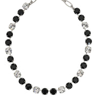 Mariana "Checkmate" Rhodium Plated Must-Have Everyday Crystal Necklace, 3252 280-1ro