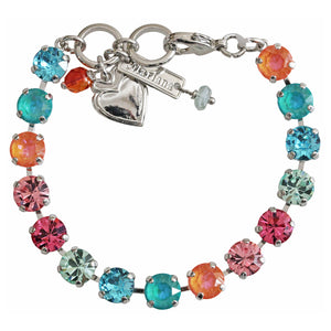 Mariana "Coral Cove" Rhodium Plated Must-Have Everyday Crystal Tennis Bracelet, 4252 5003ro