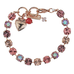 Mariana "Flamingo" Rose Gold Plated Must-Have Everyday Crystal Tennis Bracelet, 4252 319rg