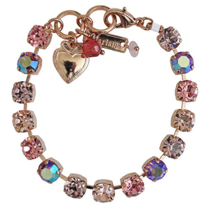 Mariana "Flamingo" Rose Gold Plated Must-Have Everyday Crystal Tennis Bracelet, 4252 319rg