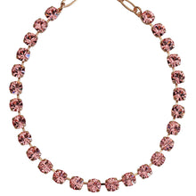 Mariana "Flamingo" Rose Gold Plated Monochromatic Lt. Rose Must-Have Everyday Crystal Necklace, 3252 223223rg