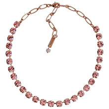 Mariana "Flamingo" Rose Gold Plated Monochromatic Lt. Rose Must-Have Everyday Crystal Necklace, 3252 223223rg