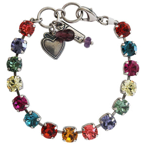 Mariana "Crown Jewels" Silver Plated Must-Have Everyday Crystal Tennis Bracelet, 4252 333