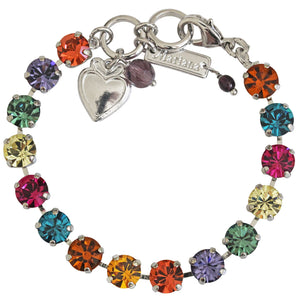 Mariana "Crown Jewels" Rhodium Plated Must-Have Everyday Crystal Tennis Bracelet, 4252 333ro