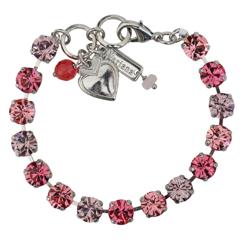 MARIANA BRACELET - YG - PNK & ORG CRYSTALS & FLOWERS main image 1