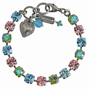 Mariana "Summer Fun" Silver Plated Must-Have Everyday Crystal Tennis Bracelet, 4252 3711