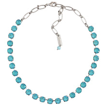 Mariana "Sun-Kissed Aqua" Rhodium Plated Must-Have Everyday Crystal Necklace, 3252 146146ro