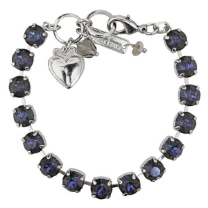 Mariana "Sun-Kissed Midnight" Rhodium Plated Must-Have Everyday Crystal Tennis Bracelet, 4252 137137ro