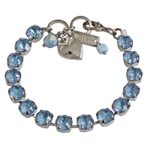 Mariana "Sun-Kissed Ocean" Rhodium Plated Must-Have Everyday Crystal Tennis Bracelet, 4252 143143ro