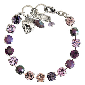 Mariana "Wildberry" Rhodium Plated Must-Have Everyday Crystal Tennis Bracelet, 4252 1134ro