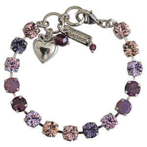 Mariana "Wildberry" Rhodium Plated Must-Have Everyday Crystal Tennis Bracelet, 4252 1134ro