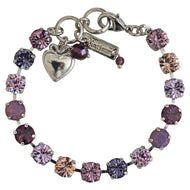 Mariana "Wildberry" Rhodium Plated Must-Have Everyday Crystal Tennis Bracelet, 4252 1134ro