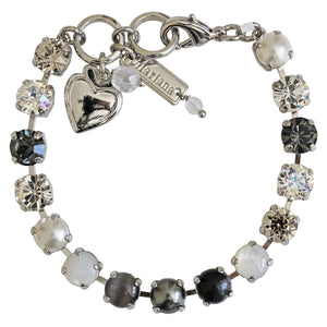 Mariana "Zulu" Rhodium Plated Must-Have Everyday Crystal Tennis Bracelet, 4252 m1080ro