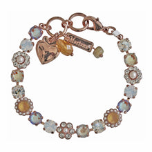 Mariana "Butter Pecan" Rose Gold Plated Must-Have Blossom Crystal Bracelet, 4173/3 1153rg