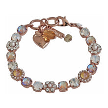 Mariana "Butter Pecan" Rose Gold Plated Must-Have Blossom Crystal Bracelet, 4173/3 1153rg