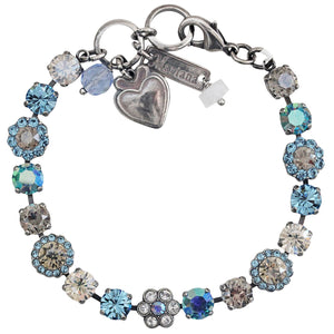 Mariana "Italian Ice" Silver Plated Must-Have Blossom Crystal Bracelet, 4173/3 141