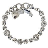 Mariana "On A Clear Day" Rhodium Plated Must-Have Blossom Crystal Bracelet, 4173/3 001001