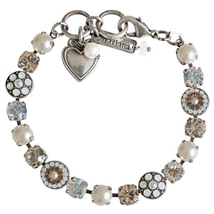 Mariana "Champagne and Caviar" Silver Plated Must-Have Pavé Crystal Bracelet, 4044 3911