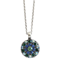 Mariana "Capri" Guardian Angel Silver Plated Pendant Crystal Necklace, 5212 17