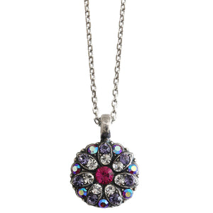 Mariana "Purple Fuchsia" Guardian Angel Pendant Crystal Necklace, 5212 300-1