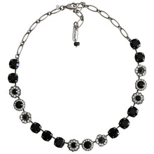 Mariana "Checkmate" Silver Plated Lovable Rosette Crystal Necklace, 3084 280-1