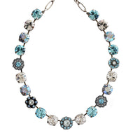 Mariana "Italian Ice" Silver Plated Lovable Daisy Crystal Necklace, 3174 141