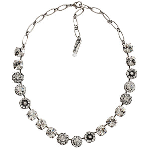 Mariana "On A Clear Day" Silver Plated Lovable Rosette Crystal Necklace, 3084 001001