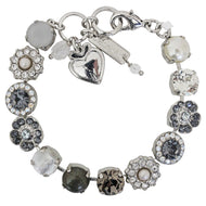 Mariana "Zulu" Rhodium Plated Lovable Mixed Element Crystal Bracelet, 4045/1 m1080ro