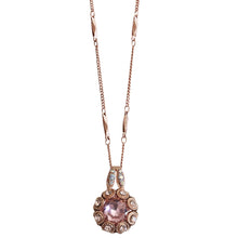 Mariana "Flamingo" Rose Gold Plated Lovable Embellished Faceted Pendant Crystal Necklace, 5070 317rg