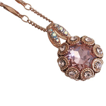 Mariana "Flamingo" Rose Gold Plated Lovable Embellished Faceted Pendant Crystal Necklace, 5070 317rg