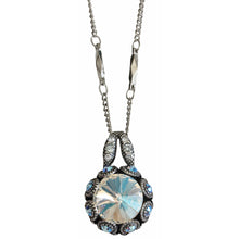Mariana "Italian Ice" Silver Plated Lovable Embellished Rivoli Pendant Crystal Necklace, 5070 141