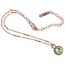 Mariana "Chrysolite" Rose Gold Plated Lovable Embellished Rivoli Pendant Crystal Necklace, 5070 390rg