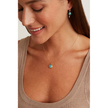 Chan Luu Gold Plated Turquoise Sardinia Oval Pendant Necklace
