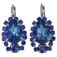 Mariana "Sun-Kissed Capri" Rhodium Plated Teardrop Pear Crystal Earrings, 1259/1 206167