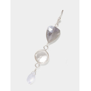 Chan Luu Sterling Silver Tiered Semi-Precious Stone Dangle Earrings
